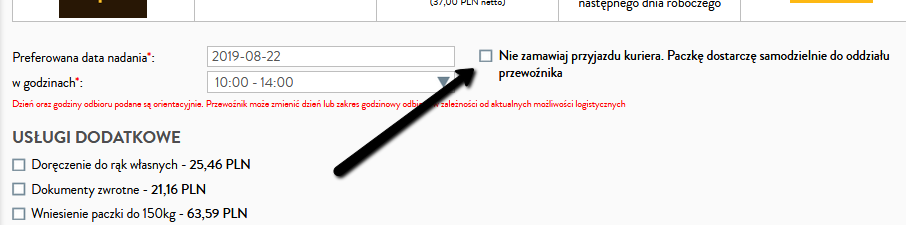 nie zamawiajprzyjzdu kuriera
